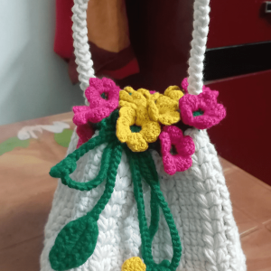 Crochet Floral Bag
